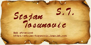 Stojan Tosunović vizit kartica